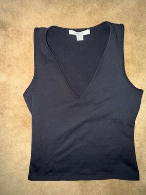 Tank Air Black V-Neck Sleeveless tank Top -